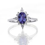Tanzanite Pırlanta Tektaş Yüzük