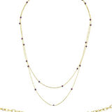 Yakut Taşlı Choker Kolye