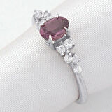Oval Spinel Pırlanta Tektaş Yüzük