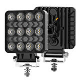 Off Road Çalışma Lambası ve Sis Farı 4 inç Selamlamalı Çakar İkaz Gündüz Led DRL 2 Mod 12/24 V 