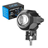 Motosiklet Sis Farı Spot Led Beyaz Sarı Renk Metal Kasa 2 ADET Takım Motosiklet Ekipman Lamba