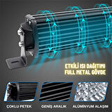 Off-Road Premium Tavan LED Bar 105 CM  Beyaz Işık Projektör DRL Gündüz Led Metal Gövde 12-24V