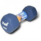 Voit VDB-04 Altıgen Neopren Dumbell 4 KG MAVİ