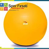 Voit Pilates Topu Gymball 65 Cm Sarı Pompalı