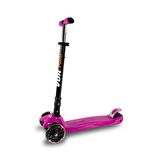 8VTOY218-090 Voit 218 Işıklı 3 Teker Scooter Scooter Pembe