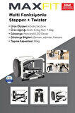 MAXFIT Multi Fonksiyonlu Stepper + Twister - Voit Üretimi - LCD Ekranlı - 2 Yıl Garantili