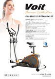 Voit D80 Bronze Collection Seleli Eliptik Kondisyon Bisikleti | Bluetooth Destekli, 8 Kademe Dirençli, LED Göstergeli, Nabız Ölçerli
