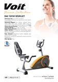 Voit R60 Bronze Collection Yatay Kondisyon Bisikleti | Bluetooth Destekli, 8 Kademe Dirençli, LED Ekranlı, Nabız Ölçerli