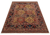 Eko Anadolu Antik Desenli Yıkanabilir Kaymaz Tabanlı Etnik Kilim AND01