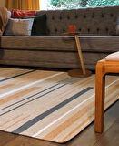 Eko Brooklyn Hasır Görünümlü Kaymaz Renkli Dokuma Modern Kilim BRK06