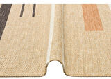 Eko Brooklyn Hasır Görünümlü Kaymaz Renkli Dokuma Modern Kilim BRK06