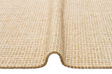 Eko Brooklyn Hasır Görünümlü Kaymaz Renkli Dokuma Modern Kilim BRK01 Bej