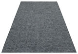 Eko Brooklyn Hasır Görünümlü Kaymaz Dokuma Modern Kilim BRK01 Antrasit