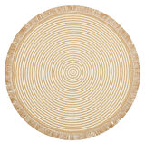 Eko Brooklyn Hasır Görünümlü Kaymaz Dokuma Modern Yuvarlak Kilim BRK07