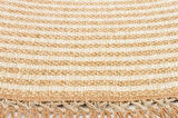 Eko Brooklyn Hasır Görünümlü Kaymaz Dokuma Modern Yuvarlak Kilim BRK07