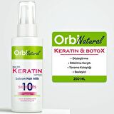(Parfümlü) Keratin  Saç Bakım Sütü Düzleştirme Dökülme Karşıtı Besleyici Saç Bakım Sütü