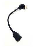 Polotech 20cm 90Derece Dişi-Erkek HDMI Kablo