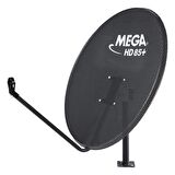 Mega 85cm Ofset Delikli Antrasit Çanak Anten