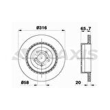 Subaru Arka Fren Disk Aynası Subaru İmpreza 2.0sti - Braxıs Ae0763