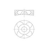 Fiat Motor Piston+segmanı Agıla 1.3 Corsa 1.3 Meriva 1.3 Tigra 1.3 Albea 1.3 Multıjet Doblo 1.3 Multıjet - Yenmak 31-04282-040