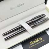 Scrikss 39 Dolma + Tükenmez Kalem Seti Titanyum Lüks Kutulu