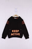 Toontoy Erkek Çocuk Keep Active Baskılı Sweatshirt