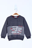 Toontoy Erkek Çocuk Yazı Baskılı Sweatshirt
