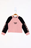 Toontoy Kız Çocuk Stunnig Collar Baskılı Sweatshirt