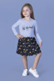 Toontoy Kız Çocuk All The Best Baskılı Elbise