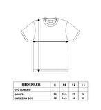 Toontoy Kız Çocuk Varak Baskılı Taş İşlemeli Tişört