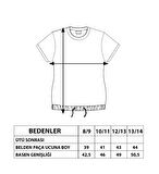 Toontoy Kız Çocuk Renkli Tiktok Baskılı Tişört