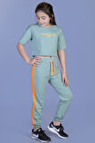 Toontoy Kız Çocuk Crop Model Eşofman Takımı