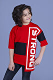 Toontoy Erkek Çocuk Garnili Strong Baskılı Tişört