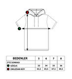Toontoy Kız Çocuk KapüşonluTaş İşlemeli Baskılı Tişört