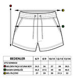 Toontoy Kız Çocuk Yazı Nakışlı Şort