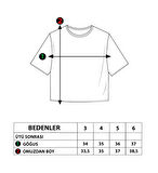 Toontoy Kız Çocuk Crop Model Neon Baskılı Tişört