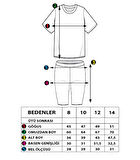 Toontoy Kız Çocuk Neon Baskılı Taytlı Takım