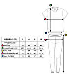 Toontoy Kız Çocuk Baskılı Taş İşlemeli Taytlı Takım