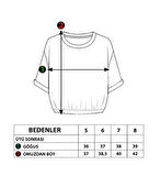 Toontoy Kız Çocuk Garni Detaylı Baskılı Tişört