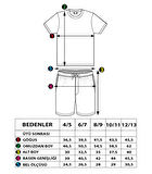 Toontoy Erkek Çocuk Garni Detaylı Baskılı Şortlu Takım