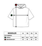 Toontoy Erkek Çocuk Kapüşonlu Garni Detaylı Baskılı Tişört