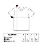 Toontoy Erkek Çocuk Kolları Garni Detaylı Yazı Baskılı Tişört