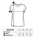 Toontoy Kız Çocuk Simli Garni Detaylı Baskılı Tişört