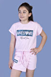 Toontoy Kız Çocuk Baskılı Şortlu Takım