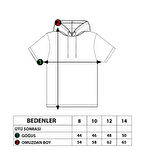 Toontoy Erkek Çocuk Baskılı Kapüşonlu Reglan Kol Tişört