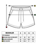 Toontoy Kız Çocuk İki Yanı Cepli Baskılı Şort