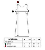 Toontoy Kız Çocuk İnci Detaylı Baskılı Elbise