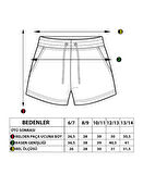 Toontoy Kız Çocuk İki Yanı Cepli Arkası Baskı Detaylı Şort