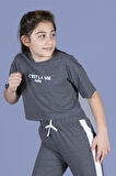 Toontoy Kız Çocuk Crop Model Tişört