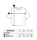 Toontoy Kız Çocuk Baskılı Crop Tişört